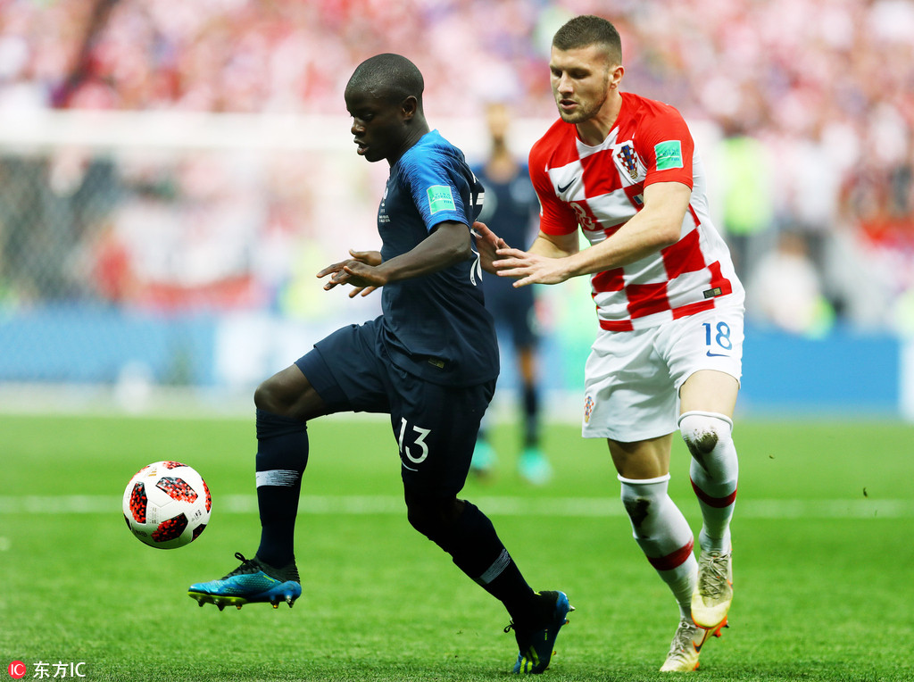 2018世界杯决赛 法国4-2克罗地亚获得冠军!