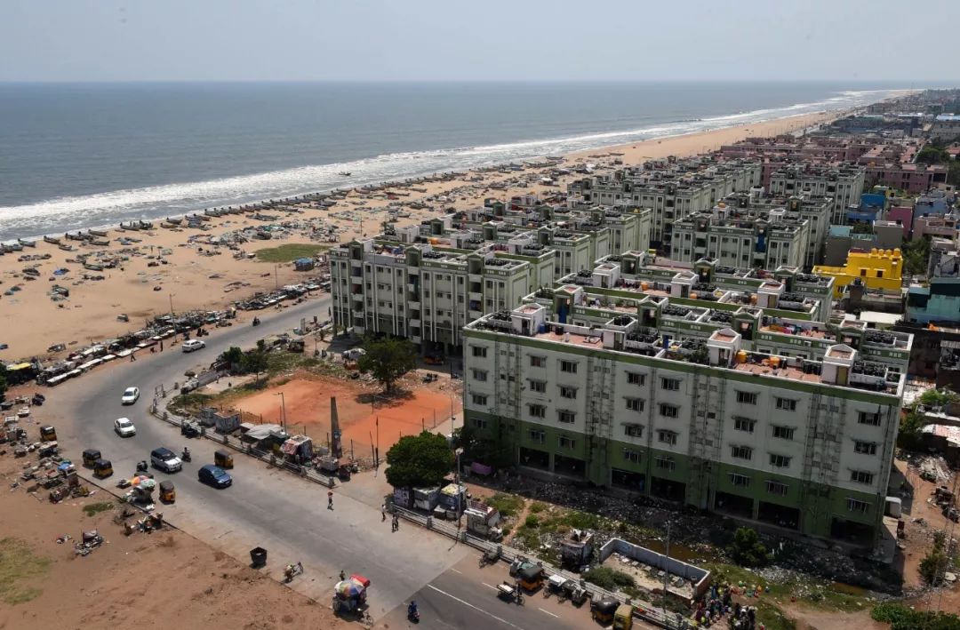 金奈，原名马德拉斯，坐落于印度东南部绵长的海岸线上，是孟加拉湾沿岸最大的城市之一。新华社记者吕小炜摄