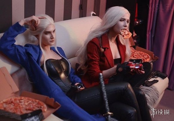 超美女体但丁 维吉尔!俄妹Cos《鬼泣》系列女主!