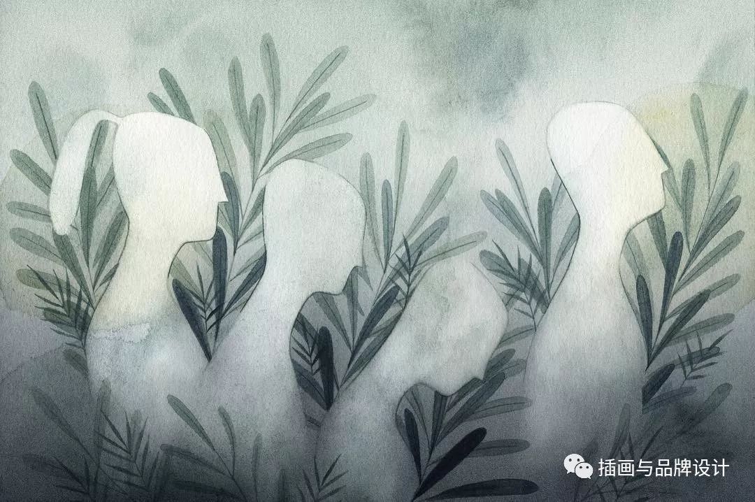 手绘丨佛系水彩插画师,禅意水彩新境界