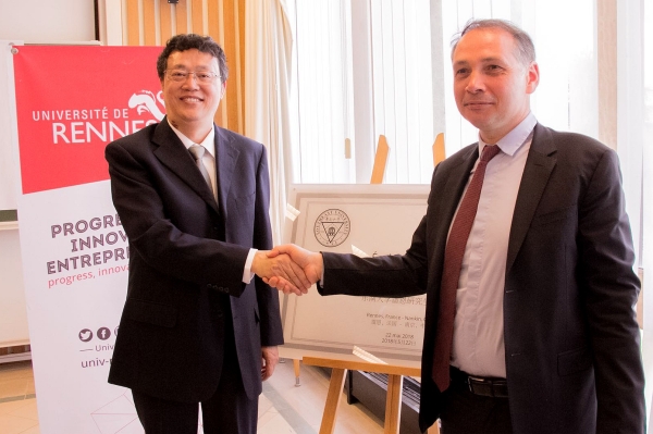 东南大学党委书记左惟率团赴法国雷恩一大等欧