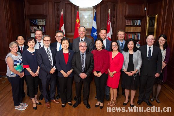 冯友梅率团访问加拿大高校成果丰硕