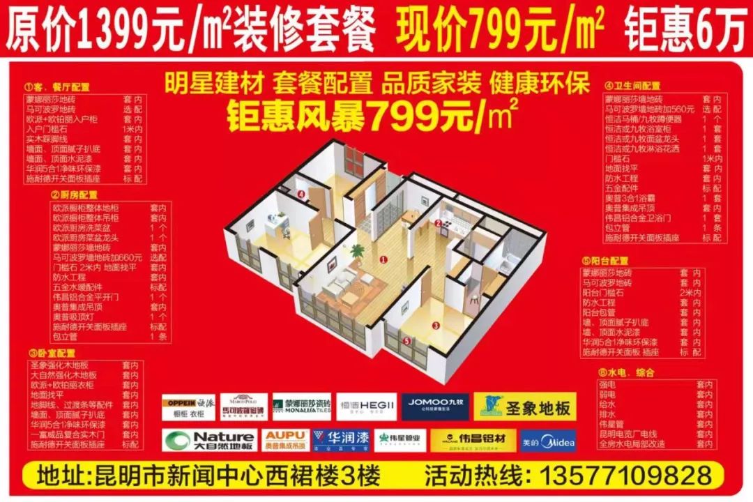 豪华品质家装钜惠6万元！每平方米让利600元！仅限15个名额