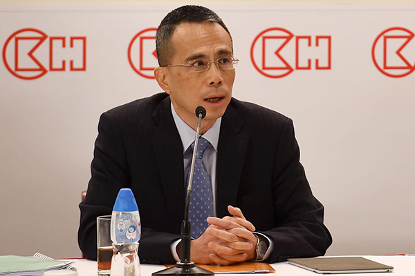 2018年3月16日,香港,長江和記實業有限公司主席李嘉誠正式宣布退休。圖為李嘉誠長子李澤鉅。