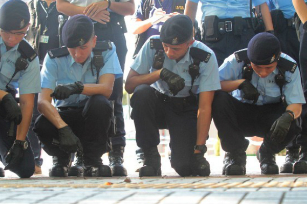  警方调查现场。（图片来源：香港东网）