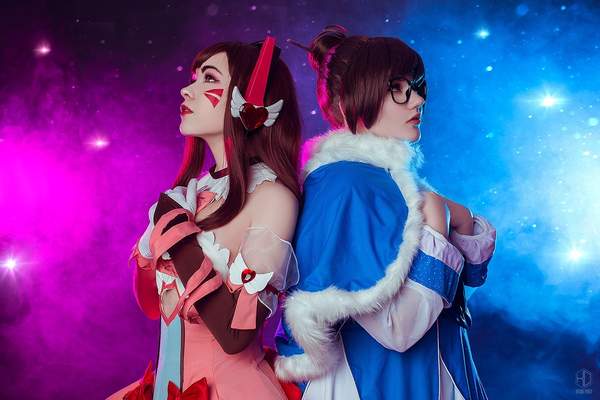 《守望先锋》D.va、小美Cosplay 魔法少女带来甜蜜暴击