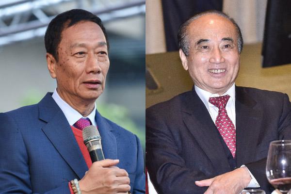 点击查看大图 郭台铭和王金平