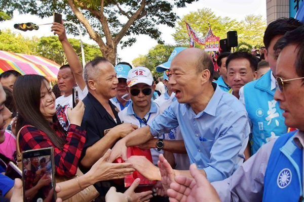 韩国瑜从南到北展开“倾听之旅”。（图片来源：台湾“中时电子报”）