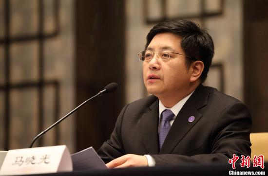 资料图:国台办发言人马晓光中新社发 泱波 摄