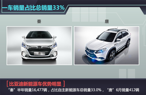 自主品牌新能源车半年成绩单 纯电占6成