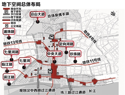 江北新区中心区将打造滨江地下城|商业|空间|规