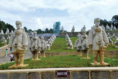 8月22日,云南腾冲国殇墓园.