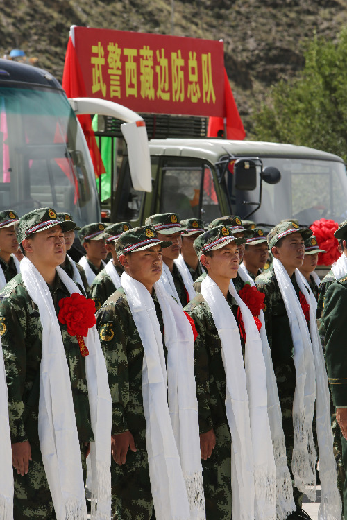 武警西藏边防今年首批新兵进藏|边防|新兵|西藏