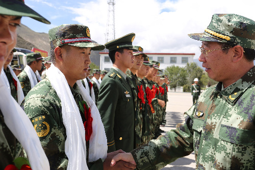 武警西藏边防今年首批新兵进藏|边防|新兵|西藏