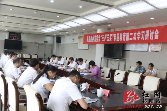 祁阳县开展三严三实专题教育严于律己集中