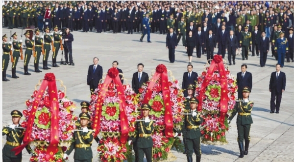 向人民英雄 敬献花篮 |国家领导人| 习近平 |花篮_
