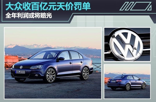 大众收百亿元天价罚单 全年利润或将赔光