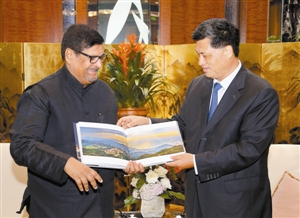 马兴瑞会见毛里求斯 社战党代表团一行|毛里求