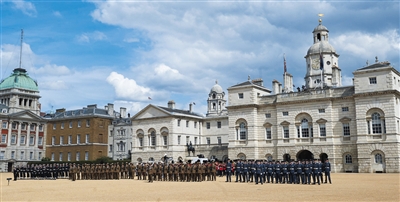 英国皇家骑兵卫队阅兵场。