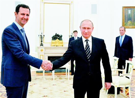 图文:巴沙尔突访俄与普京会谈|领土|普京|巴沙尔_新浪新闻