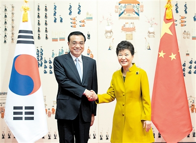 李克强:推动中日韩自贸区谈判|朴槿惠|中韩|创业