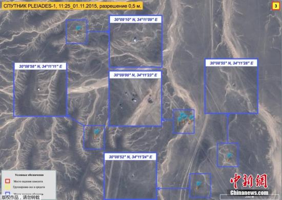 11月2日消息，俄罗斯紧急事务部公开了科加雷姆航空公司客机失事现场的卫星照片，从画面中可以看见飞机残骸散落面积很广。
