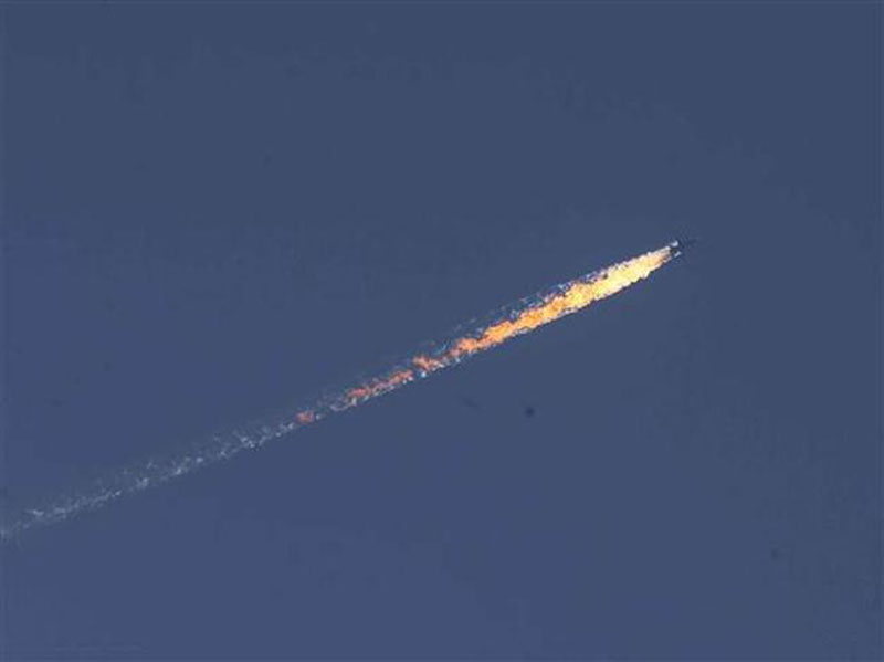 俄一战机在叙土边境坠毁 或被击落(组图)|政府