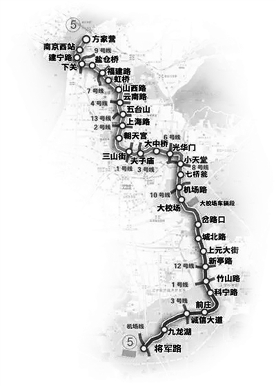 南京地铁5号线规划被打回修改