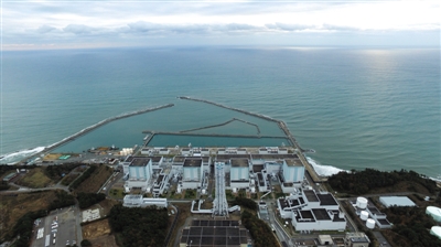 福岛第二核电站无人机航拍图。