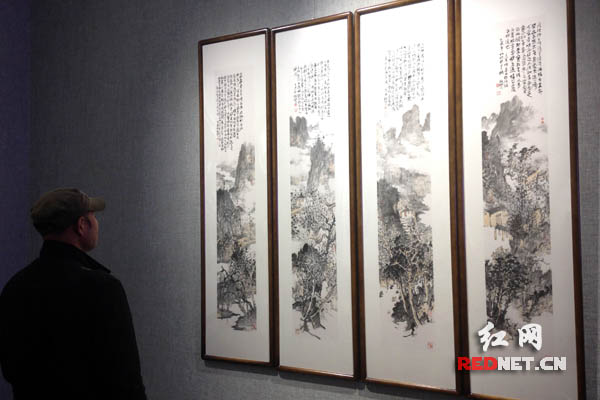 田绍登书画展长沙开展 看中国山水画艺术境界