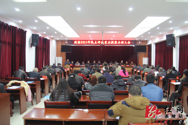 茶陵县政协召开2015年民主评议重点提案办理