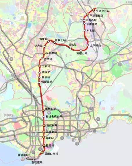 深圳地铁八号线线路图,深圳地铁8号线线路图 难产八年深圳地铁8号线终于开工!最新地铁线路图奉上