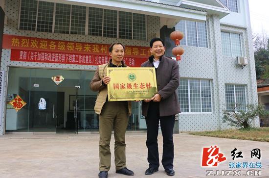 桑植县杨家洛村获评国家级生态村