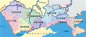深圳主要河流分布图