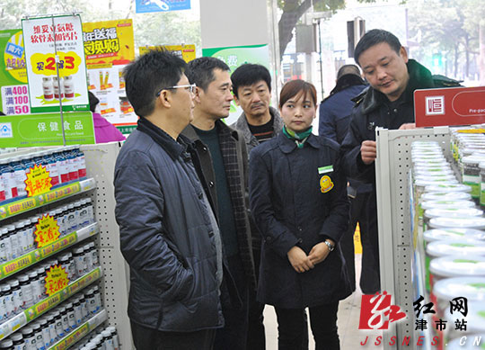 杨健全督导津市食品药品企业安全生产工作