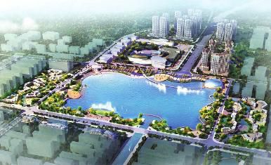 韩城修建三湖打造西北第一水城