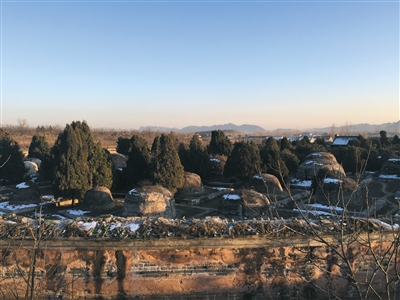 昨日,唐山遵化市,清东陵景陵妃园寝全貌。2015年10月底,景陵妃园寝被盗。新京报记者 周岗峰 摄