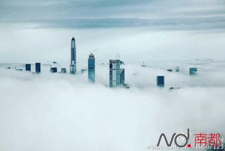 今早暴雨过后的深圳上天了!美得让人哭起来了