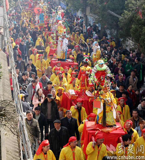 [非遗湖北]闹元宵独特民俗:孝感金神庙抬故事