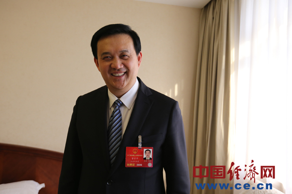 全国人大代表,中天钢铁集团有限公司董事长董才平 (中国经济网记者