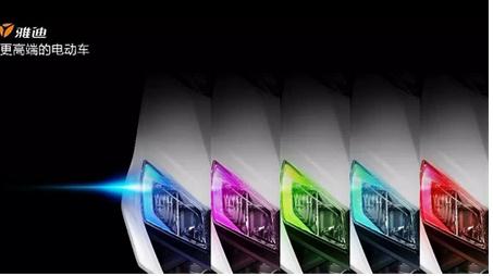 绚丽的智能电动车,雅迪Z3上海亮相_fina