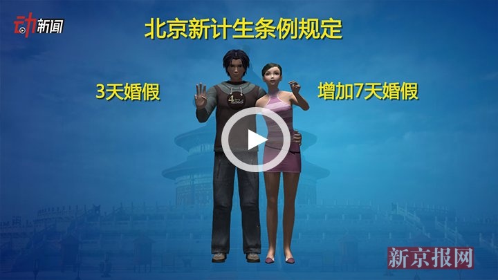 3D:北京新计生政策来了 婚假10天产假最长7个