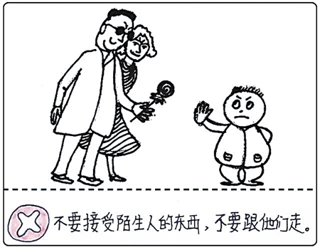 安全漫画简笔画