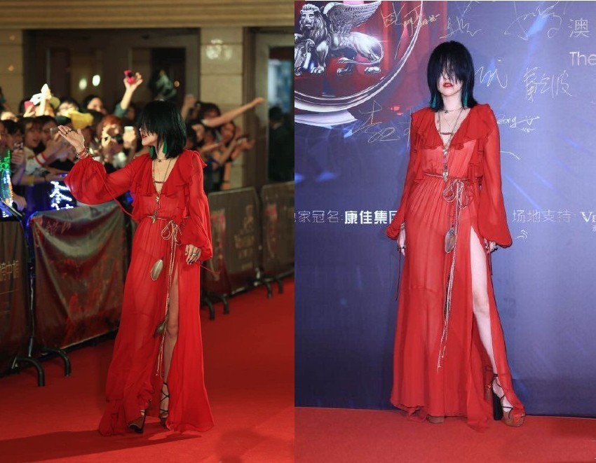 小s女鬼造型出席活动 盘点女星雷人造型