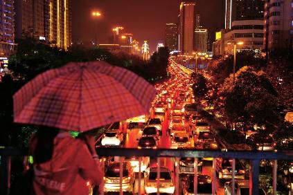 西安南二环堵成停车场