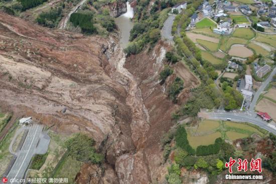日本熊本震源活断层或凸显至地面 景象奇特(图