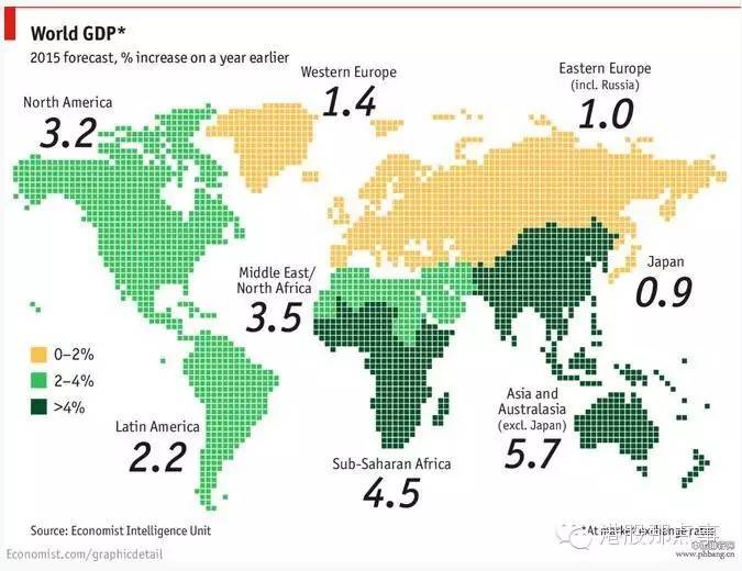 世界在哪里中国在哪里超级数据绘制的全球经济地图