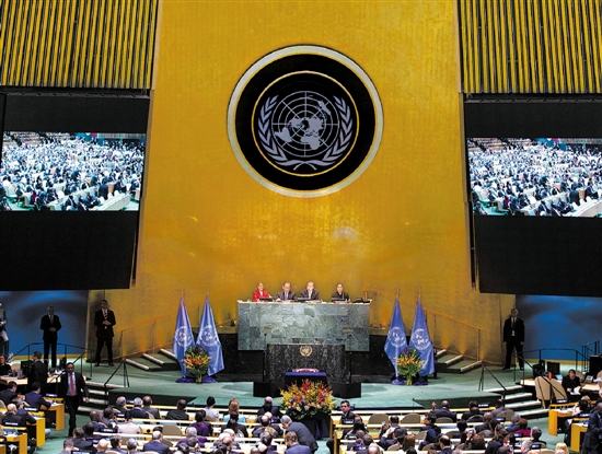 《巴黎协定》在联合国开放签署