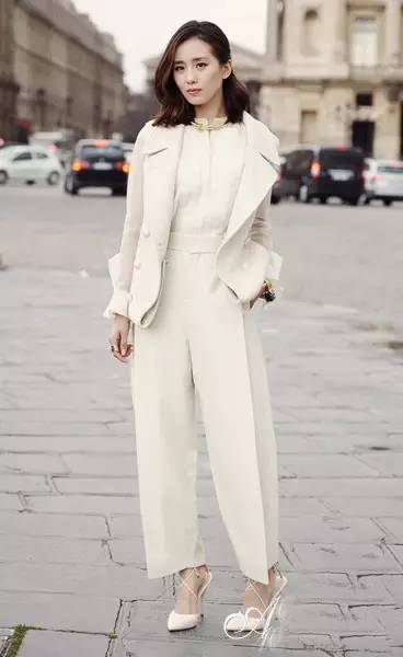 唐嫣阔腿裤神似婴儿连体服|唐嫣|刘诗诗|小宋佳