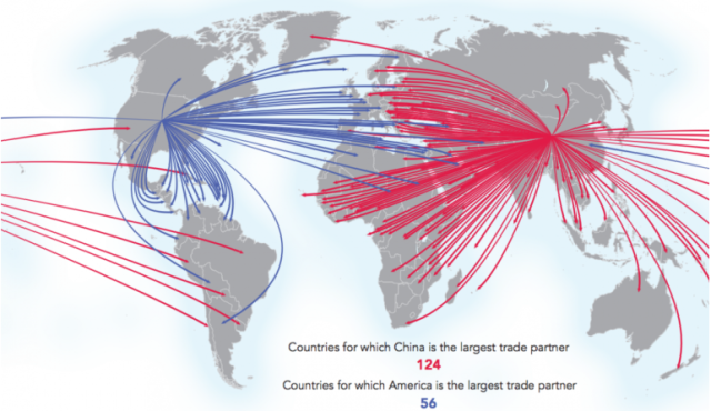 四张地图告诉你,中国贸易地位在上升